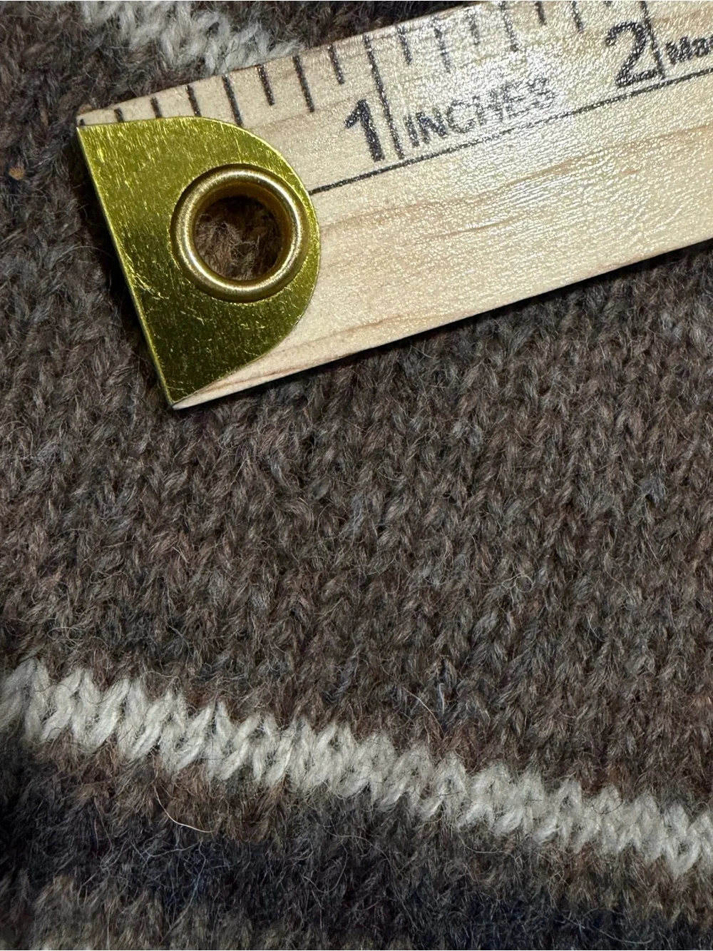 Rare NWT Vintage 1980s Woolrich 100% Shetland Wool Sweater Mens L Taupe Stripe